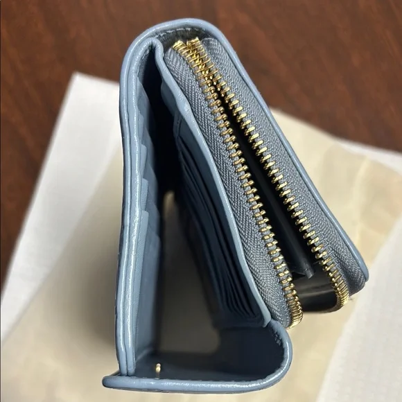 Gucci Light Blue Embossed Wallet #GUC-223